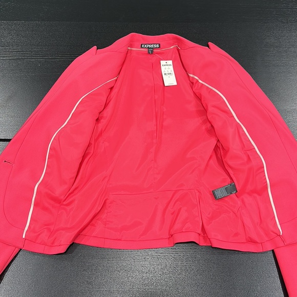Express Hot Pink Cropped Blazer - 0 - Picture 7 of 15